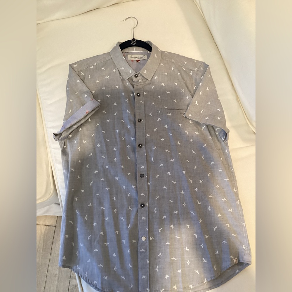 Mens short sleeve casual shirt